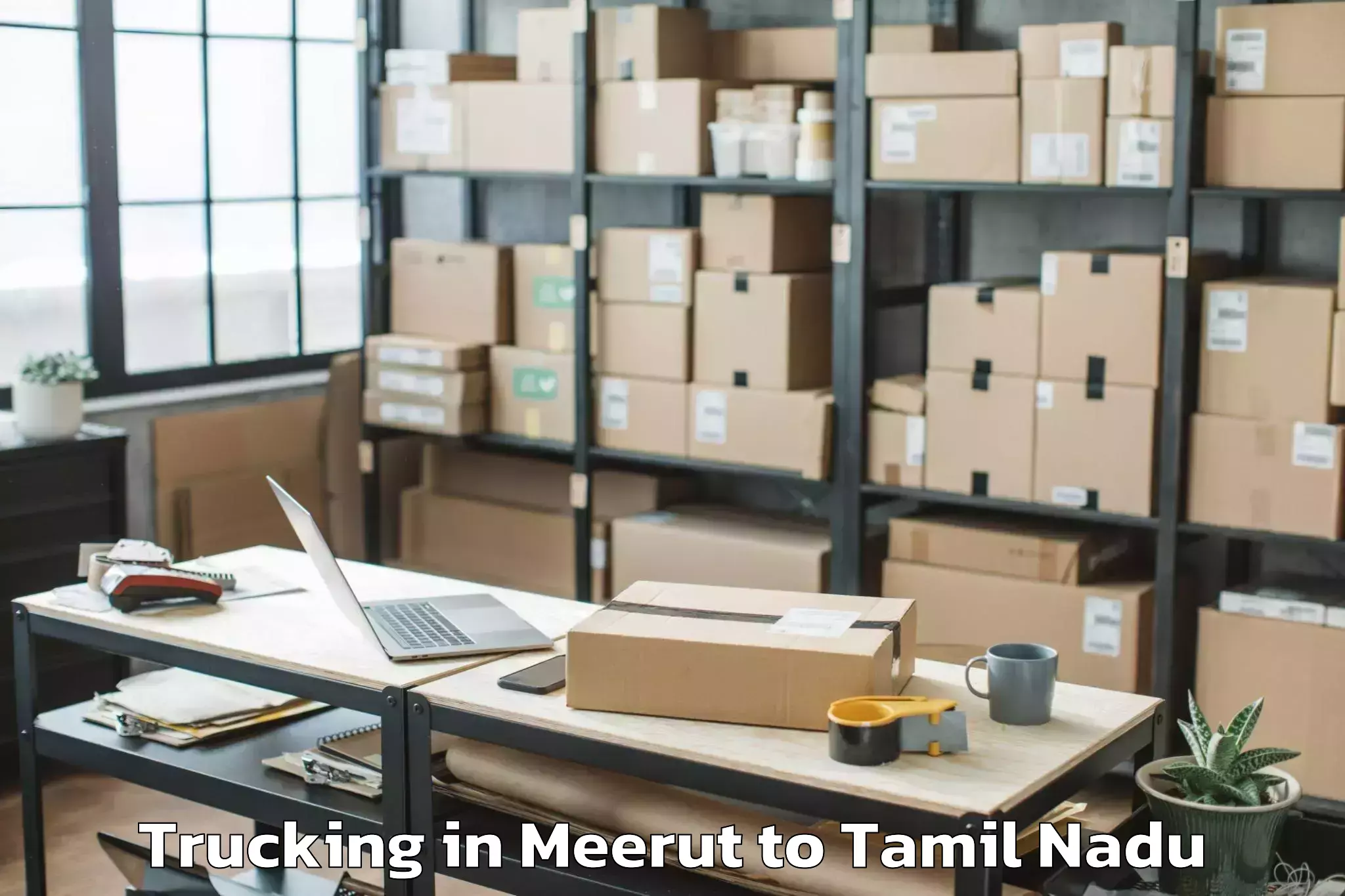 Efficient Meerut to Vaniyambadi Trucking